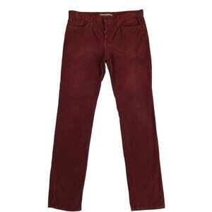Vince Corduroy 5 Pocket Button Fly Pants Brick Red Womens 32